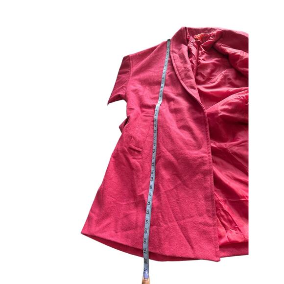 New with Tags Narciso Rodriguez Pink Belted Relaxed Trench Coat Overcoat Size XL - Picture 10 of 10